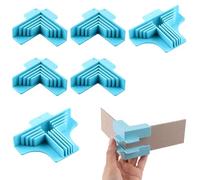 Krmoau Corner Guide for Crafts, Sturdy 6 Pieces, 90 Degrees, Square Scrapbooking Tool, for Paper, Cardboard, Crafts, Gluing, Bookbinding, Making, Positioning, Cardboard