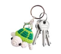 Krmoau Crochet Keyring - Cute Compact Turtle Purse Pendant - Turtle Pendant for Car Keys - Gift for Teenagers Adults Families Women Men