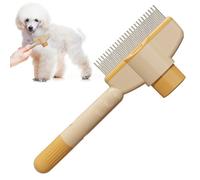 Krmoau Dog Comb, Self-Cleaning Cat Brush, Multifunctional Dog Comb Care Tool for Cleaning Hair Loss, Portable Design for the Bath of Puppies and Kittens Indoors