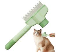 Krmoau Dog Comb, Self-Cleaning Cat Brush, Multifunctional Dog Comb Care Tool for Cleaning Hair Loss, Portable Design for the Bath of Puppies and Kittens Indoors