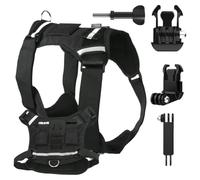 Krmoau Dog Harness Camera Holder, Lightweight Pet Accessories, Small Dog Camera Mounting Chest Strap - For Outdoor Daily Travel Adventure Sports Photography Walking