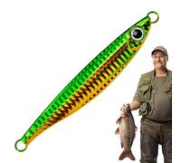 Krmoau Fishing Lure | Artificial Noctilucent Metal Bait | Quick Sinking Fishing Accessories with Light Function as a Gift