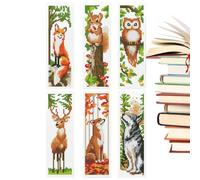 Krmoau For Embroidered Bookmarks Soft Colourful Cute Cartoon Animals