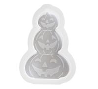 Krmoau Halloween Silicone Mould - Pumpkin Candle Moulds, Reusable Halloween Silicone Moulds for Candles Aromatherapy Soap Plaster and Clay