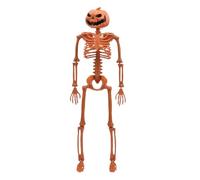 Krmoau Halloween Skeleton Decorations, 80 cm Large Movable Joints, Realistic Human Bones, Full Body Halloween Skeleton for Indoor Use, Cemetery, Garden
