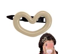 Krmoau Heart Hair Clip | Morandi Cute Hair Accessories | Vibrant, Non-Slip, Cute Heart Shaped Hair Clip