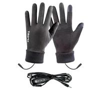Krmoau Heated Gloves for Women - USB Heating Gloves Winter - Multi-Level Touchscreen Mittens for Outdoor Camping Skiing Cycling in the Cold