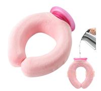 Krmoau Hot Water Bottle, U-shaped Neck Support, Hot Water Bottle for the Neck with Cover, for Cold Compresses, Cold Weather, Sleeping, Outdoor, Camping, Home, Travel, Office, Men, Women, Seniors