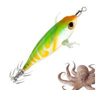 Krmoau Lure for squid, luminous body bait, swimming bait imitation realist. Fluorescent fishing lure for enthusiasts, beginners