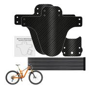 Krmoau Mountain Bike Protection, Carbon Fibre Mudguard, Front and Rear Mountain Bike Mudguard, for Outdoor Activities on Gravel Slopes Trails and Urban