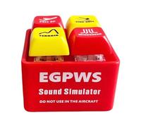 Krmoau Pilot and Crew Alarm Keychain, Airplane Keyring, LED Security Button Cockpit Luminous Keychain, red, Siehe Beschreibung