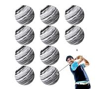 Krmoau Practice Golf Balls for Garden, 10 Pieces Sponge Golf Balls, Warming Aid for Beginners, Juniors, Seniors and Amateurs for Use in the Garden, Outdoor and Indoor Driving
