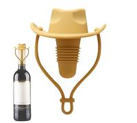 Krmoau Silicone Wine Stopper, Cowboy Hat Shaped Wine Bottle Stopper, Leak-proof Wine Bottle Stopper Hat for Home, Pub, Wine, Champagne