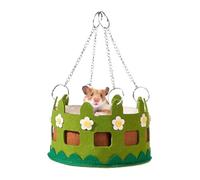Krmoau Small Animal Hammock - Soft Cuddly Hidden Bed, Cosy Sleeping Hammock for Hamsters, Ferrets, Guinea Pigs, Chinchilla, Hedgehog, Climbing, Movement, Activity Items, Against