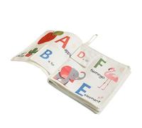 Krmoau Soft Fabric Book, Interactive Sensory Toy for Babies, Made of Fabric, Coloured Activity for Visual Stimulation for Children in Home, Car and Outdoor Use