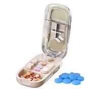 Krmoau Tablet Divider, Portable Mini Tablet Divider, Medicine Divider for People & Pets at Home Pharmacy