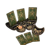Krmoau Tarot Card Display | Aesthetic Wood Butterfly Shape, Rectangular Card Display Holder - For Christmas, Birthday, Adult Collectors at Home, Room, Office, Table