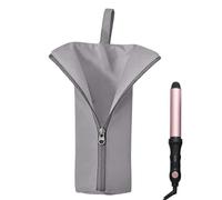 Krmoau Travel Bag for Curling Iron, Durable Base with Bag - Dustproof Waterproof for Styling Tools on Dressing Table Travel Hairdressing Station Salon, gray, see description, See description