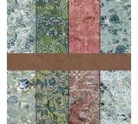 Krmqis 60 Sheets Scrapbook Paper, Vintage Decorative Scrapbook Supplies for Junk Journal Card Making Picture Art Collage DIY 9.84x6.69 inches