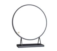 KRODEAIR Vanity Mirror ，Free Standing Dressing Table Mirror Bedroom Makeup or Shaving Mirrors with Base Round Table Top Mirror,50CM,Black
