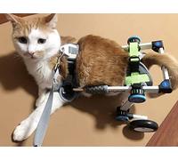 KROITY Dog Wheelchair Handicapped Dog Rear Legs Rehabilitation 2 Wheels Dog Cart Pet Wheelchair Aluminum Small Large Medium Dogs Assisted Walk Car Easy Assemble