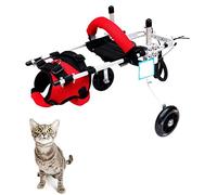 KROITY Small Dogs Wheelchair, for Disabled Dog, Cat, Rabbit Rehabilitation Scooter Dog Cart Adjustable 2 Wheels Pet Wheelchair (0.8-8 Kg)
