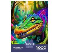 Krokodil Puzzles 1000 Teile Schwer Puzzle Spielzeug Lernspiel Impossible Herausforderung Spielzeug Für Erwachsene Kinder 70x50cm/1000pcs