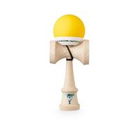 KROM Kendama Pop Yellow - Bilboquet - Increased cognitive abilities - Improves balance, reflexes and creativity - Designed by a Professional for Beginners and Experts