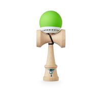 KROM - Kendama Pro Pop Light Green - Japanese Bilboquet - Wooden Toy for Adults and Children - Pack: Spare String + Free Stickers