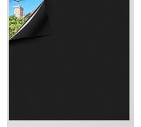 KROMAPOLIS Frosted Window Film - Opaque Privacy Black Glass Sticker,No Glue Static Cling,Heat Control Window Films, Removable Decorative Windows Film for Bathroom Home Office - 44.5x300cm