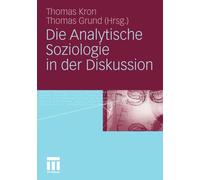 Kron - Die Analytische Soziologie in der Diskussion - New paperback or - X555z