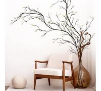 Kronabelle 118 Inch Artificial Flexible Tree Branches with Sprout Twigs Vines, Rattan Ivy, Simulated Grapevines, Hanging Wall Plants, Wall Branches for Jungle, Christmas, Wedding, Home Decor