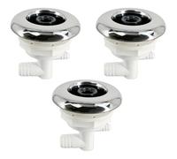 Kronabelle 3 Bathtub Jets: Abs Spa Nozzles, 3.7 X 3.9 Inch, Adjustable Water Flow