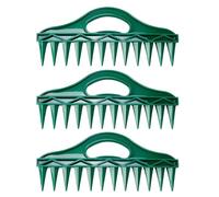 Kronabelle 3 Pcs Efficient Vegetable Planting Tool, Sow Dibber Gardening Tools, 11.8 In / 30 Cm Wide, 12 Holes, Multifunctional Soil Planter And Spacer, Green