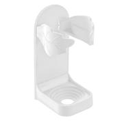 Kronabelle 3 Pcs Shaver Stand for Wall Mount, Electric Holder, Punch-Free Installation, Corner Mount, Abs, White, 4.7 X 3.9 X 0.8 in