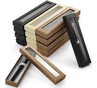 Kronabelle 36 Pcs Kraft Paper Gift Cases For Pens With Viewing Window, Ideal For Business And Birthday Gifting