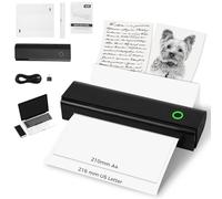 Kronabelle A4 & US Letter Portable Thermal Printer, 11 x 3.3 x 2 in Smart Inkless Printer for Travel, Connect Smartphone Tablet Laptop PC for Office Home Business Trip