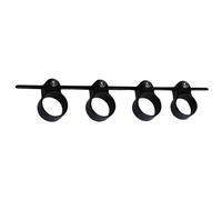 Kronabelle Guitar Finger Exerciser Musical Instruments, With Knobs Adjustable Extension Rod Finger, For Chords And Stretch Training Finger Stretching Tube, Black, Large, Abs And Silicone