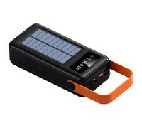 Kronabelle High Capacity Solar Battery Pack 60000Mah with Led Light, Portable Power Bank, Built-in Cable, Multiple Charging Ports for Outdoor Use
