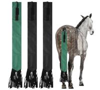 Kronabelle Horse Tail Guard Bag with Fringe, Three Ponytail Protective Bags, Oxford Cloth Horsetail Bag with Adjustable Nylon Fastener,Keep Clean and Prevent Mosquitoes