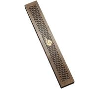 Kronabelle Incense Box Rosewood, 9.25 in Carved Oriental Cloud Pattern Fragrance Stick Holder with Ash Catcher, Lie-Flat Design for Home, Yoga, Meditation