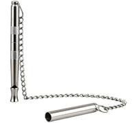 Kronabelle Ultrasonic Dog Training Whistle with Adjustable Frequency, Brass-Plated, Lanyard Chain, Cleaning Cloth, Training Guide, 3.9 in / 10 Cm