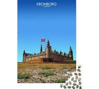 Kronborg in Denmark 1000-Piece Jigsaw Puzzle for Adults, 70x50cm/1000pcs, New Year Indoor Activity, Relaxing Home Time And A Calmer Routine