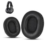 Krone Kalpasmos ATH M50X Replacement Earpads, Audio Technica Headphone Covers Fit ATH M50 M50s M50BT M40X M40 M35 M30, Pads for ATH M-Series, Soft and Thick Memory Foam Ear Cushions, Classic Black