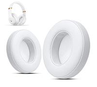 Krone Kalpasmos Beats Studio 3 Replacement Ear Pads, Ear Cushions for Beats Studio 2 & 3 (B0501, B0500) Wired & Wireless Headphone Soft Memory Foam White