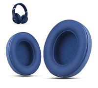 Krone Kalpasmos Earpads Replacement for Beats Studio 3 Wireless, Compatible with Beats Studio 2 & 3 Wired/Wireless/Model B0501/Model B0500 Headphone, Protein Leather & Memory Foam, Blue