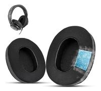 Krone Kalpasmos Instant-Chill Replacement Pads for Sony MDR 7506, Compatible with Sony MDR V6 V7 CD900ST, Cooling Gel Smooth Fabric High-Density Memory Foam Ear Pads (Black)