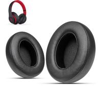 Krone Kalpasmos Studio 3 Replacement Ear Pads, Compatible with Beats Studio 2 & 3 Wired/Wireless/Model B0501/Model B0500 Headphone, Protein Leather & Memory Foam, Black