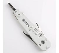 Krone Punch Down Tool - Professional RJ45/RJ11 Cat5e/Cat6 Network Cable Terminator with Wire Stripper & Impact Insertion, Compatible with Ethernet & UK Telephone Sockets