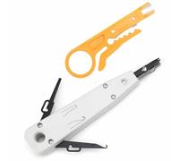 Krone Punch Down Tool with Wire Stripper & Screwdriver for Ethernet RJ45 Cat5/Cat6/Cat7 & Telephone Cable Termination